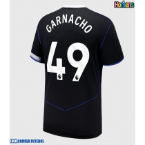 Camisa de Futebol Chelsea Alejandro Garnacho #49 Equipamento Alternativo 2025-26 Manga Curta